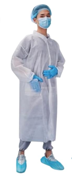 3 ply mask, boffunt cap (blue),shoe cover, apron(white) This all product in very best quality in lacviaa surgical mart-image-21