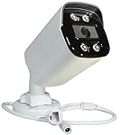 Cámara IP Bullet POE de 4 MP, cámara de red de 4.0...: Cámara IP POE de 4.0 mp para exteriores, cámara IP de seguridad de 4 MP, H.265, gran angular, cámara de red impermeable POE de vigilancia CCTV, vigilancia POE Lente: lente fija gran angular de 2,8 mm. Visión nocturna: luces LED infrarrojas. Compresió...