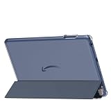 MoKo Case Fits All-New Amazon Kindle Fire HD 8 & 8 Plus Tablet(12th Generation/10th Generation, 2024/2022/2020 Release) 8',Trifold Stand Cover with Translucent Backshell with Auto Wake/Sleep, Hibiscus