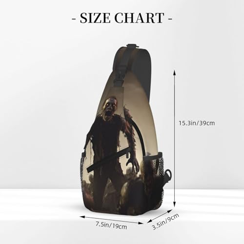 Mochila tipo Sling Bag unisex negra para viaje miniatura 2