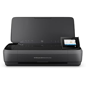 HP OfficeJet 250 mobiler Multifunktionsdrucker (Drucker Scanner, Kopierer, WLAN, HP ePrint, Wifi Direct, USB, 4800 x 1200 dpi) schwarz