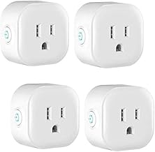 Smart Plug, Woostar Smart Outlet Compatible with Alexa, Google Home for Voice Control, IFTTT Enabled, Alexa Smart Plug Mini with Remote Control, Schedule and Timing Function, No Hub Required, 4 Pack