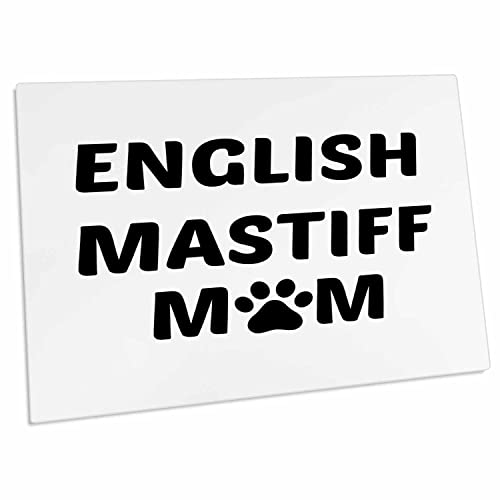 3dRose English Mastiff mom, pad para escritorio