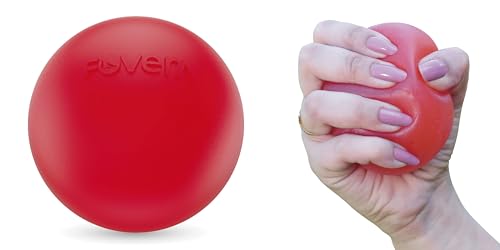 Image of FOVERA Stress Relief Ball for Hand Therapy, Exercise, Arthritis, Finger, Wrist, Carpal Tunnel, Pain Relief, Grip Exerciser Strengthening (Pack of 1)