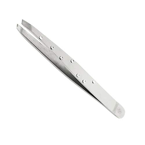 Mundial Pinça Cristal De Aço Inox Com Ponta Diagonal S/A Prateado