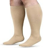 PRIOKNIKO Große Kompression socken 2XL-7XL geeignet für Männer und Frauen Sport und Fitness Kompression socken, E,4XL