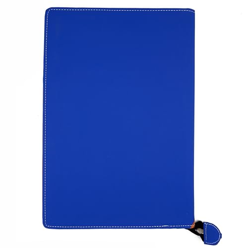 Image of Professional PU Leather Multipurpose B4 Size Document Holder 20 Leafs Zipper File Folder Organizer for Certificates, Marksheets, Degrees, Interview Portfolio, Important Documents (Brown-Blue)