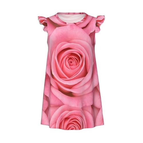 Augenstern Flutter Sleeve Nightgown Pajama Gown Romantic Rose Easy Pull-On Sleepwear Nightdress