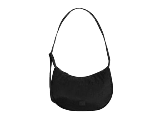 Freshly Picked Zurich Crescent Crossbody Sling Bag, Ebony Black