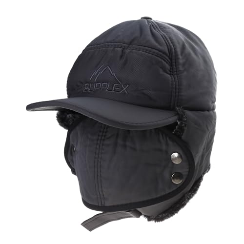 Dsgzkk Hat,3in1 Russian Hat Lei Hat Windproof Baseball Ski Hat Hat Warm for Fall Winter Daily Wear Morning Gray