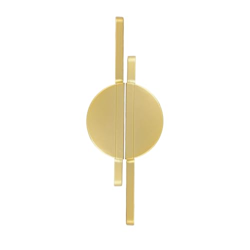 INCREWAY 1 lot de poignées de tiroir dorées brossées en demi-lune pour armoire de cuisine, placard, commode