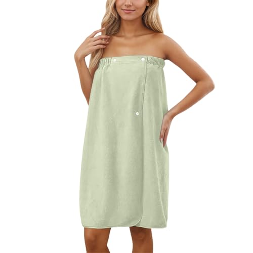 2026 Novedades en ropa de mujer Vestido de verano para mujer Manta de playa ajustable para piscina, albornoz, toalla, bufanda absorbente para nadar, Verde claro., talla única