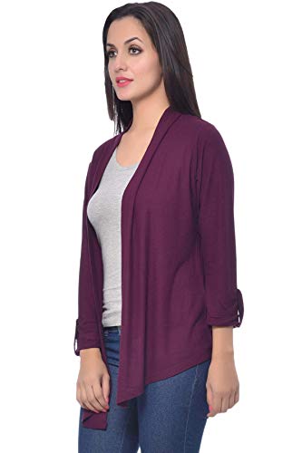 Image of Frenchtrendz Womens's Viscose Crepe Shrug(Size: XS-4XL)