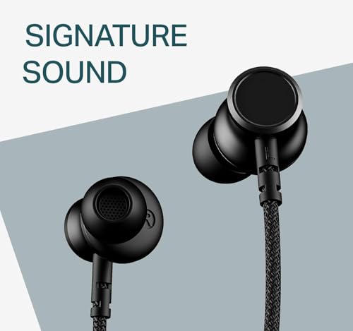 Image of Original Neckband for Boat Rockerz 113 with Deep Bass Stereo Sound, Premium Braided Cable Design, Comfortable in Ear Fit & Long Lasting Battery Backup Support