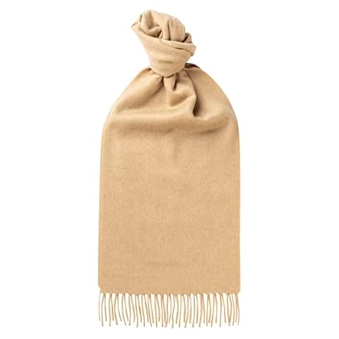 Glen Isla Lambswool Scarf Camel Beige Cover