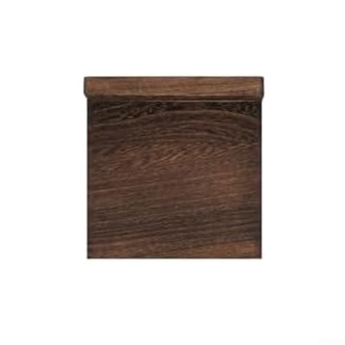 Juego de 4 estantes flotantes de madera de paulownia para pared, organizador decorativo para el hogar, sala de estar, baño (negro oscuro)