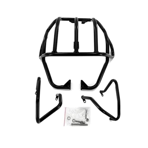 Motorrad Motorschutz Für B&MW G650GS Sertao 08-16 F650GS Dakar 99-08 Motorrad Oberen + Unteren Motor Schutz Crash Bar Protector GVGFBTBNLA(Black,1 Set)