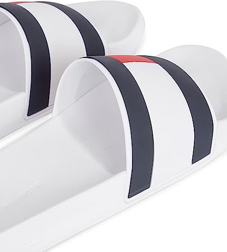 Tommy Hilfiger Rubber Th Flag Pool Claquettes Blanches Pour Hommes - vue 6