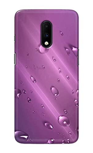Image of PRINTFIDAA Water Bubbles in Lilac Background Printed Designer Hard Back Case Cover for OnePlus 6T / OnePlus 7 -(SS) MVN1005