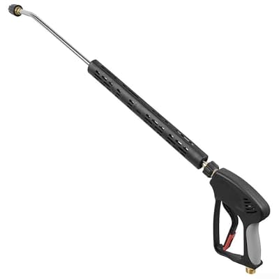Hosrivae High Pressure Washer Spray with Extension, 4000PSI 280Bar Nozzle, M22x1.5 Connect Wand Car Patio Driveway Cleaning(C)