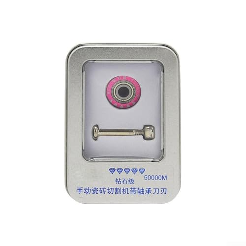 Gdfnmogo Rueda de repuesto para cortador de vidrio de azulejos de 22 mm para cortadores manuales de azulejos compatible con rodamientos de hoja de corte de carburo de 50000 m de longitud de corte