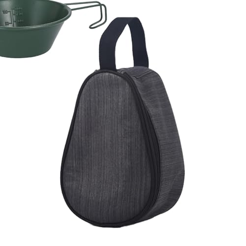 Camp Kitchen - Valigetta per stoviglie da campeggio, impermeabile, per posate e ciotole, con tasca a rete per escursioni, alpinismo