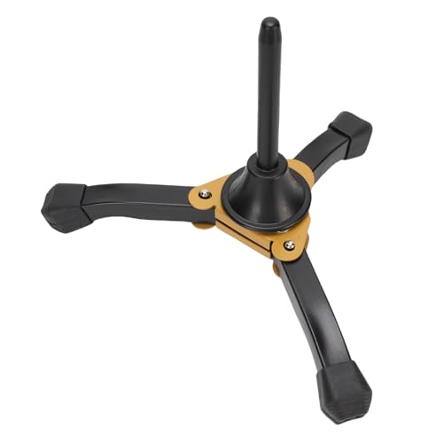 Fafeicy Flute Clarinet Stand Portable Foldable Tripod Stand for Clarinet with Metal Triangular Base for Woodwind Instruments