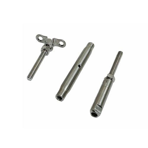 Tensor de palanca para cubierta de 1/4" Push and Go con rosca 5/16"-18 en acero inoxidable T316 miniatura 6