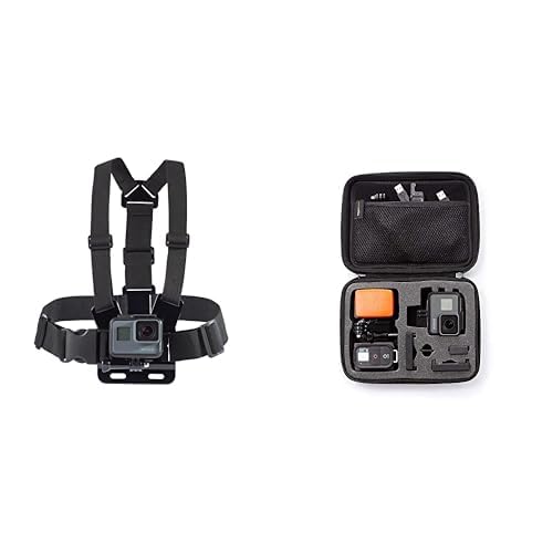 Étui de transport moyen pour GoPro anti-choc et harnais de poitrine pour stabiliser vos vidéos