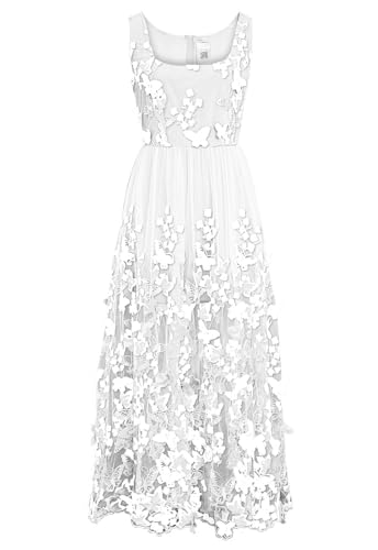 Robe longue florale 3D pour femme vêtement été chic décontracté