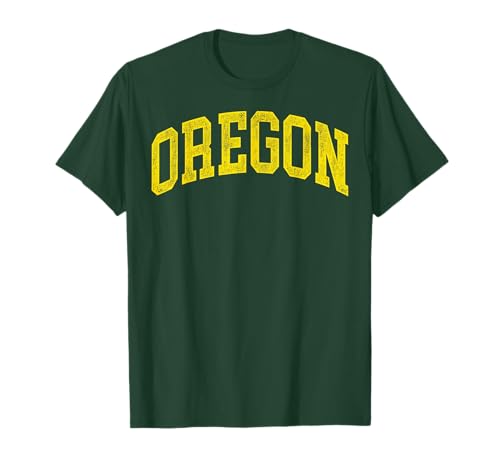 Vintage Oregon Men Oregon Women Green Design Men Women Kids T-Shirt