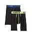 adidas Boys / Youth Sport Performance Climalite Midway Long Boxer Brief Underwear (2-Pack), Blue, X-Large