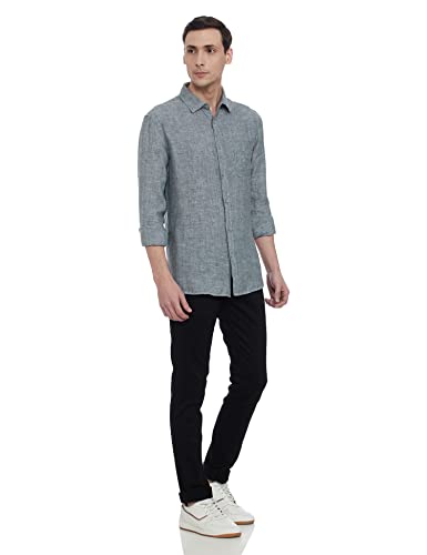 Image of Marks & Spencer Mens Solid Polyester Blend Collared Neck Regular Fit Easy Iron Shirt (Pack of 2)