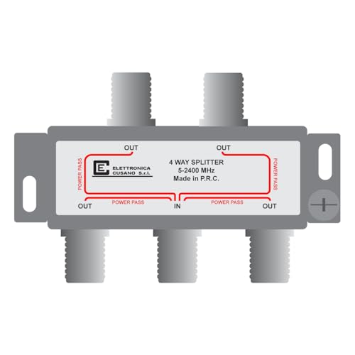 6433 4-Way Splitter for TV/Satellite, gray - Image 3