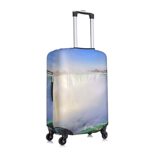 Waterfall And Rainbow Print Luggage Suitcase Covers Elastic Washable Luggage Protector Luggage Covers For Suitcase3