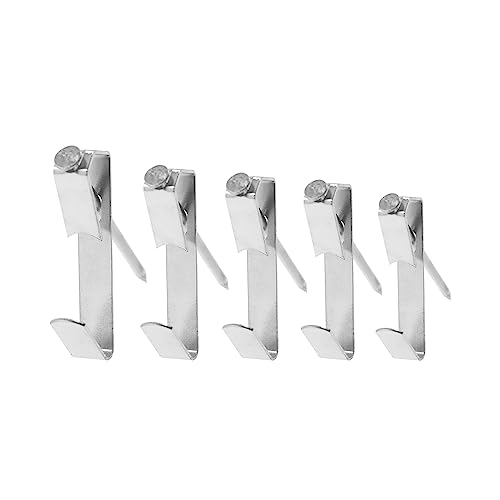 Image of 50 Pieces Picture Hanging Kit with Screws,SAFYY 50LB Picture Hooks for Hanging Pictures,Picture Hanging Hooks Heavy Duty,Wall Painting Hanging Hooks Picture Frame Hooks for Wall Mounting(Silver)