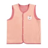 [Ｋａｙｉｙａｓｕ] ベスト ボア フリース キッズ 男の子 女の子 もこもこ 子供服 春 秋 通学 通園 無地 110-150 可愛い(140 ピンク)