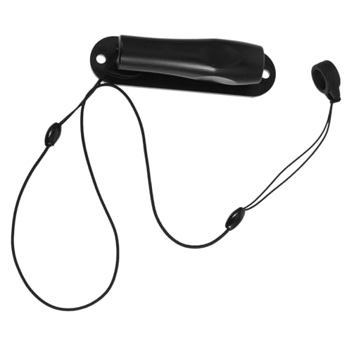 Angoily 2 Piezas Cordón para bolígrafo antipérdida sostenedor de la pluma de cordón Presente para el coche Correa para bolígrafo para portapapeles cuerda de lápiz gel de sílice Black