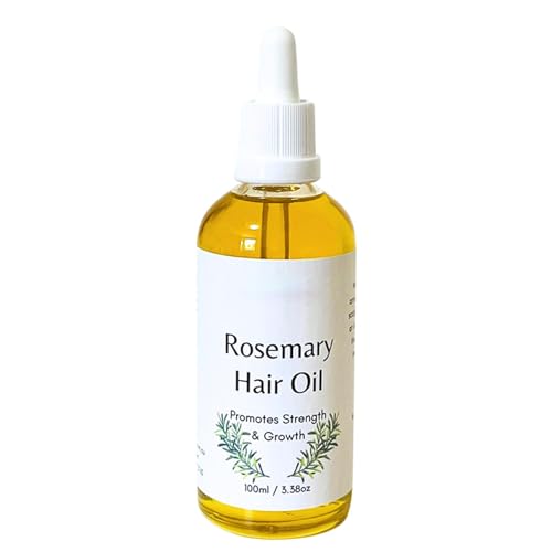 Aceite de romero para el cabello, aceite fortalecedor, hidratante, suavizante y control del encrespamiento, nutrición del cuero cabelludo, 4 x 14 cm, para hombres y mujeres, todo tipo de cabello