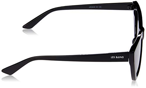 Óculos de Sol Gaulle, Les Bains, Retrô, Feminino, Preto, Único