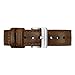 BISONSTRAP Leather Watch Straps, Classic Oil Waxed Leather, Quick Release Replacement Band for Men and Women, 18mm, Dark Brown/Silver Buckle