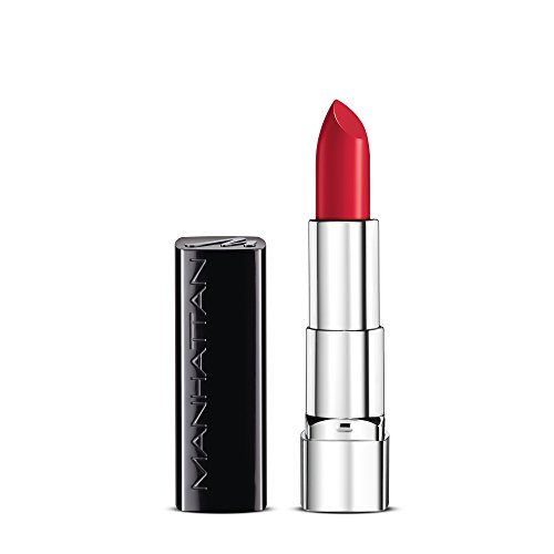 Manhattan Moisture Renew Lippenstift, feuchtigkeitsspendender Lipstick für intensive Farbe & Glanz, Farbe Muse Red 500, 1 x 4g