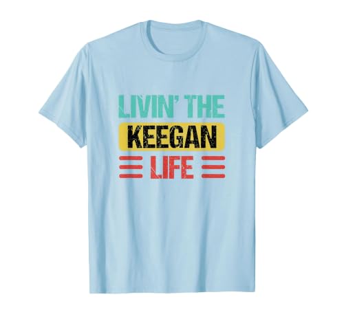 Keegan Name T-Shirt, Men, Baby Blue, 3X-Large