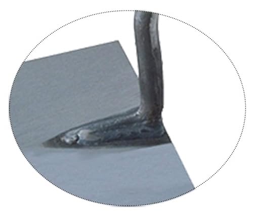 Stubai Maurerkelle 4201 (Angel geschmiedet, Länge 180 mm, Breite 125 mm, Heft rotmetallic, Schweißung nicht verputzt) 420103