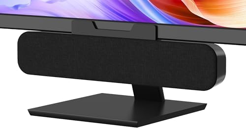 Haut-Parleur PC USB Adelgo - Clip Sur Écran - Plug & Play - Volume Réglable - Portable