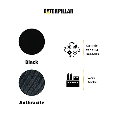 Caterpillar 12 Paar CAT REAL WORK SOCKS Dames Heren Werksokken Zakelijke Sokken Kousen Maatselectie 35-50 - Afbeelding 5