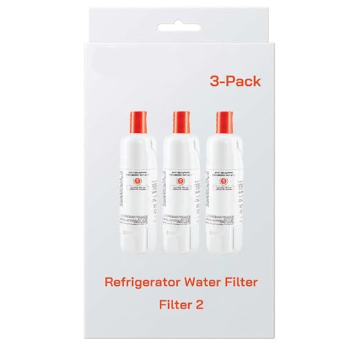 3-Pack DP2 Water Filter Replacement Compatible with EDR2RXD1, Filter 2