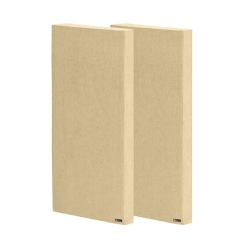 Image of Timber Acoustics Soundproofing Acoustic Panels, Sound proofing for Room, Noise Absorber for Home, Rockwool Safe 'n' Silent Pro, Acoustic Room Treatment, 20 inchx40 inchx3 inch, NRC= 0.90(SET OF 2) (Beige)