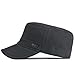 Military Hat for Men Army Hats Unique Design Cadet Cap Adjustable (Cotton, Sport-Black)