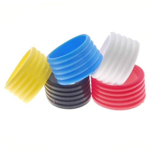 BESPORTBLE 5 Piezas Anillo de Agarre de Raqueta de Tenis apretones Amortiguador de Raqueta de Tenis Gel Grip Tenis Raquetas de Tenis Banda de Raqueta Profesional pequeño Anillo de Raqueta